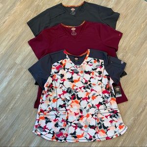 Womens Dickies scrub top lot size 3X tags